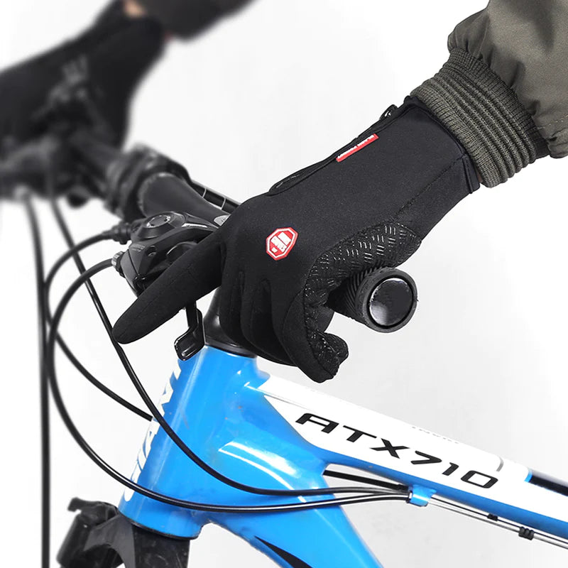 Heated Winter Gloves Touch Screen Riding Motorcycle Sliding Waterproof Sports Gloves with Fleece