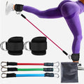 Ankle Resistance Bands with Cuffs for Women & Men - 3-Level Adjustable Leg & Glute Workout Equipment, Portable Home Gym Exercise Bands for Kickbacks, Hip Thrusts, Yoga, Strength Training
