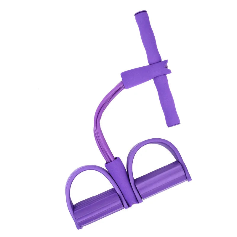2025 Upgrade Multifunction Tension Rope or Exercise Sit up Exercise Equipment,Pedal Ankle Puller,Bands-6 Tube Pedal Ankle Puller for Women Men