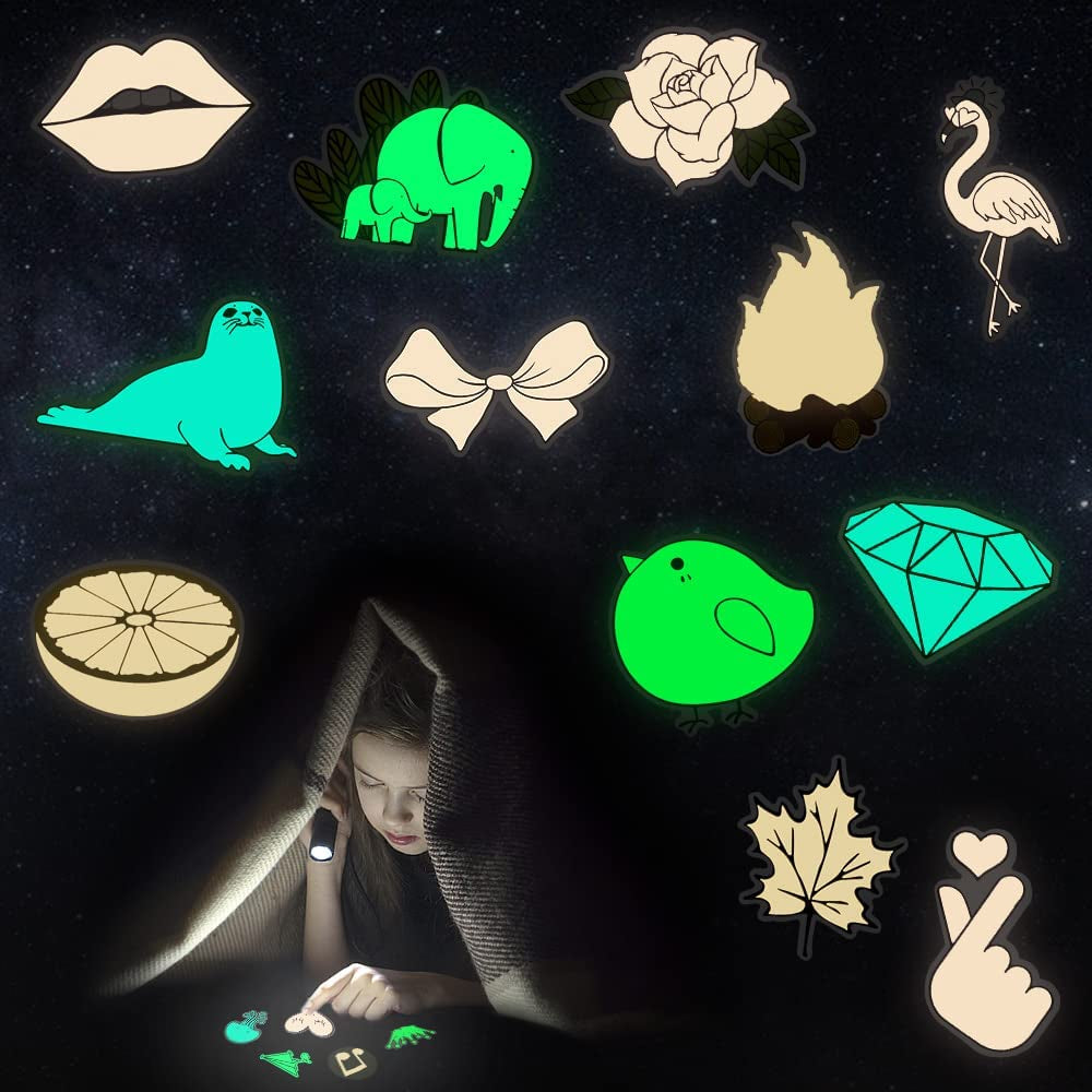 Glow in the Dark Stickers for Kids Teens Glow Party Favor 30PCS
