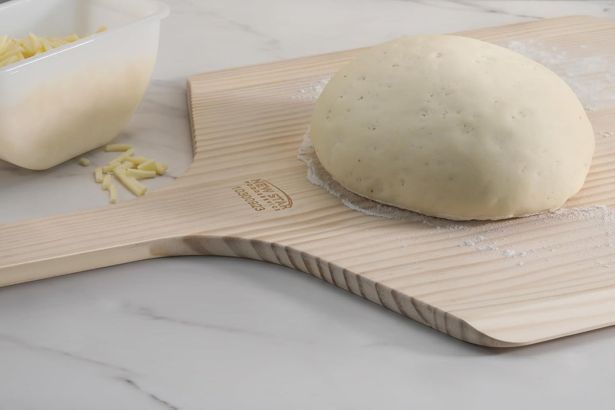 Wooden Pizza Peel, 16" X 14" Pizza Paddle with 8" Handle