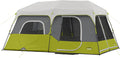 CORE Instant Cabin Tent | Multi Room Portable Pop up Tent for 2 Minute Camp Setup, Sleeps 9 People, 14' X 9', 3-Room