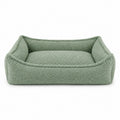 Nino Bouclé Memory Foam Dog Basket Bed – Mint Green, XL