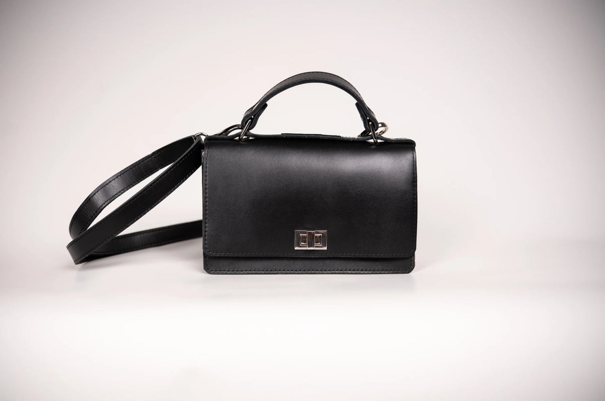  Small Briefcase Handbag - Black